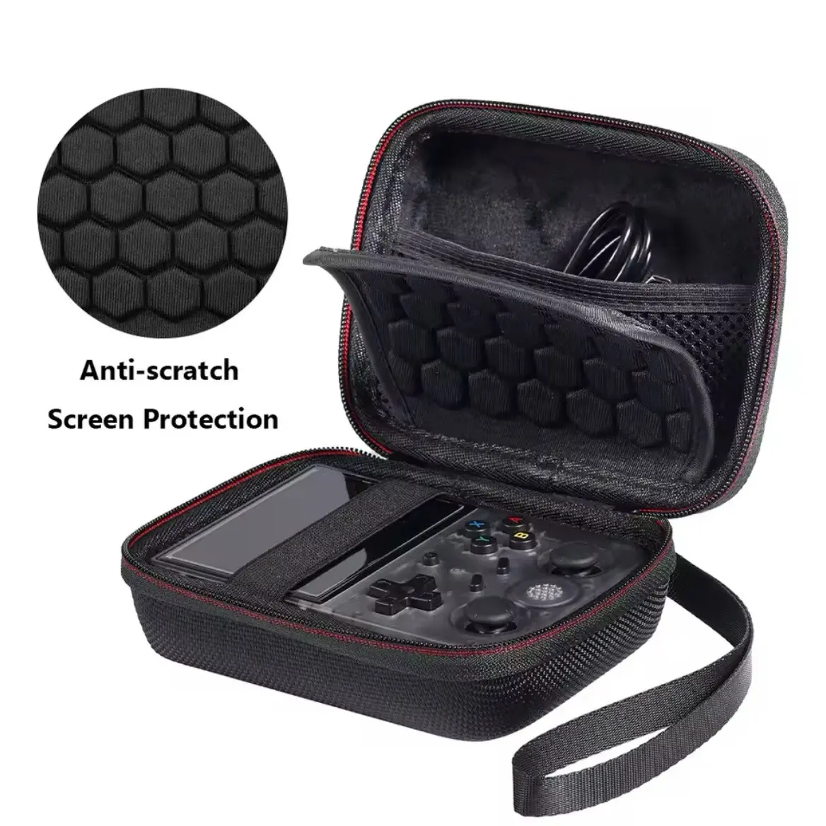 Universal Hard Shell Mesh Fabric Protective Case for R36S/RG353V/RV353VS/RG35XX High Quality!!!