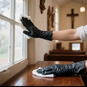 Disposable Thick PVC Cleaning Gloves