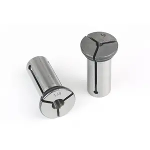 2pc Set 1/2-1/4 & 1/2-1/8 High-Precision Collet Reducing Adaptors for 1/2 CNC Routers