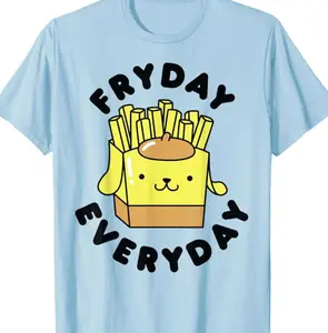 Youth and adult Pom Pom Purin French Fries Fryday Friday Everyday T-Shirt, gift for kids, gift for women, gift for men
