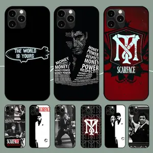 Scarface Phone Case For iPhone 17 16 12  13 14 15 PRO MAX Plus Shell