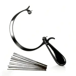 C-Shape Jewelry Saw Kit  Curved Jewelers Saw Frame with High Carbon Steel Blades for Ring Making Easy Intricate Cuts