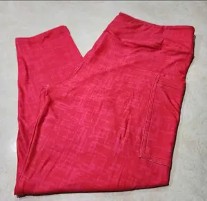 Neon Pop Cherry Red Capris Capri