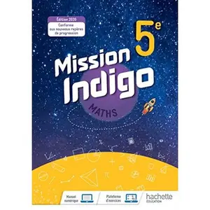 USED-Mission Indigo mathématiques cycle 4 / 5ème - Livre élève - éd. 2020 by Christophe Barnet (Paperback)