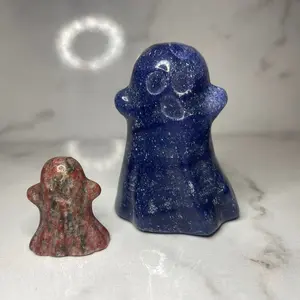 Crystal Ghost Carvings- real crystal ghost halloween crystal spooky season