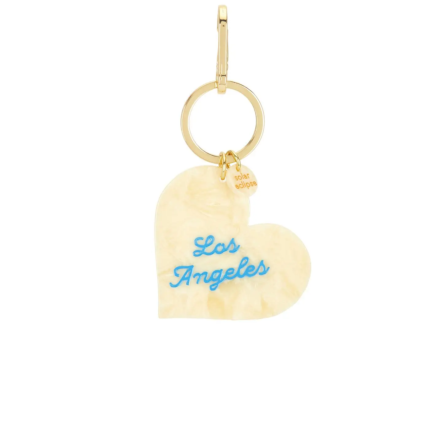 Solar Eclipse x Revolve Hand-Painted Los Angeles Heart Bag Charm + Keychain