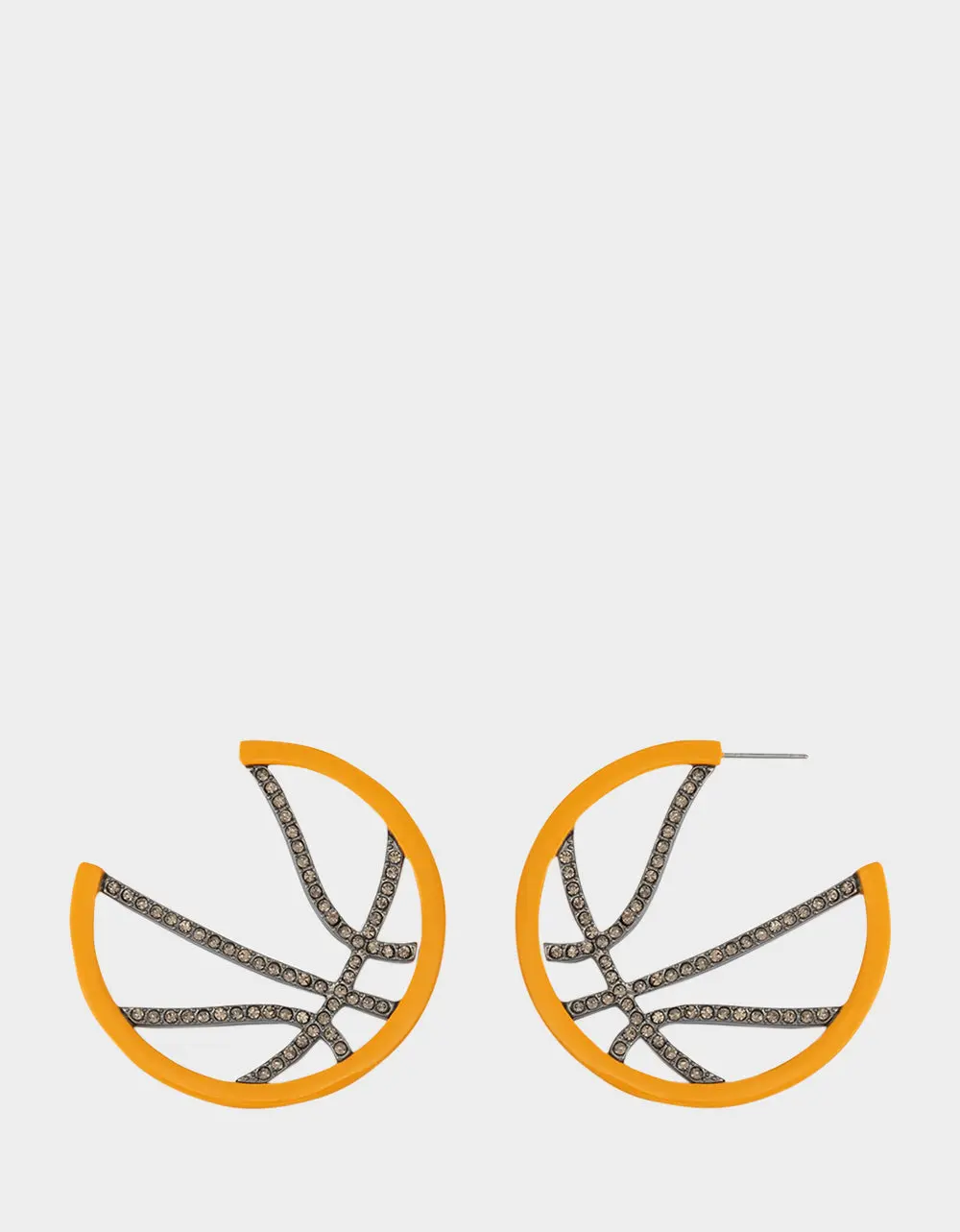 BASKETBALL HOOP EARRINGS ORANGE BASKETBALL HOOP EARRINGS ORANGE