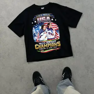 USA Mens Hockey Gold Medal Champions 2026 Italy Shirt Sports Tee Fashion Cotton, Full Colors, Full Sizes, For Men, For Women