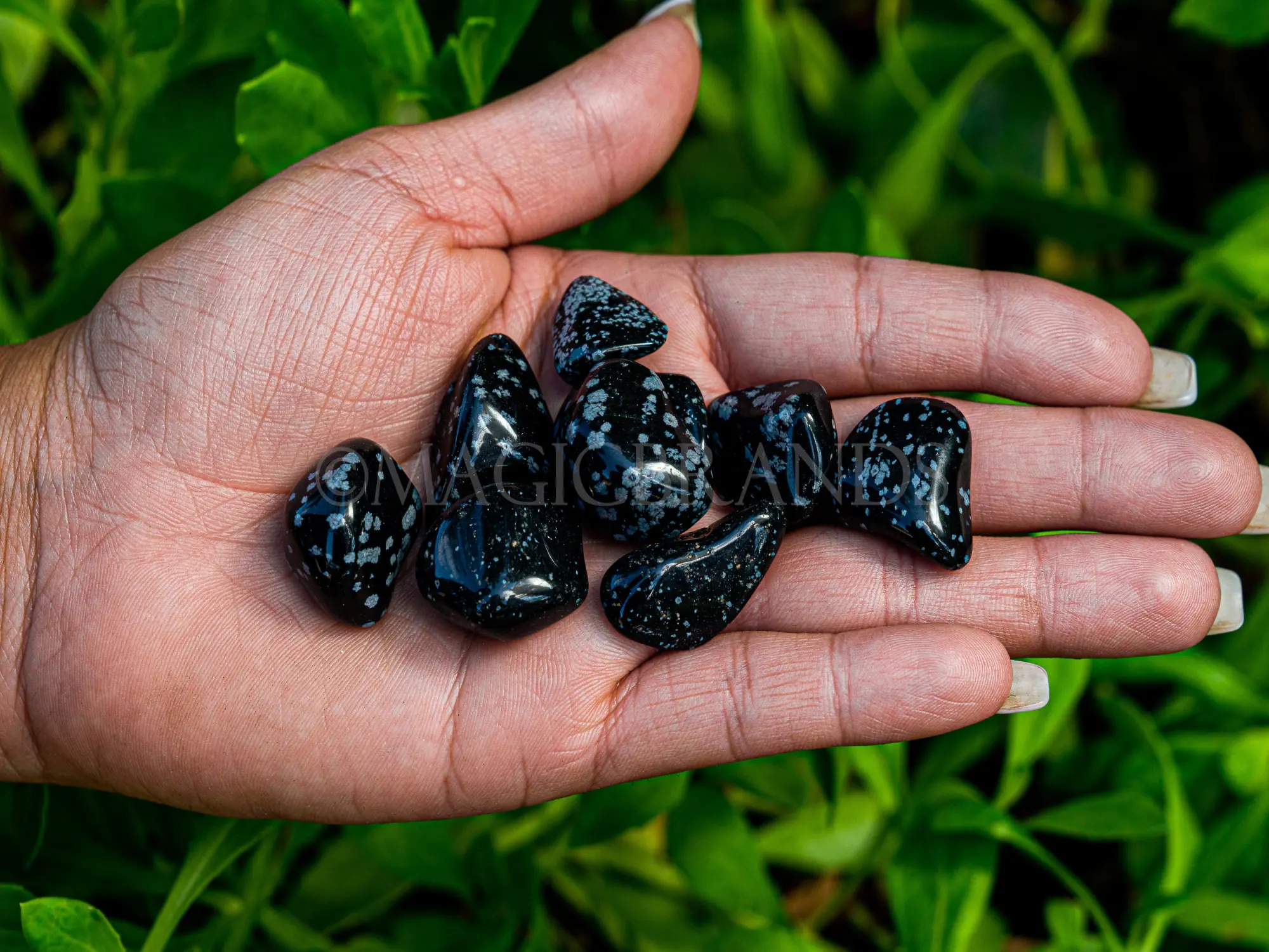 Snowflake Obsidian Tumbled Stones: Choose How Many Pieces (Premium Quality 'A' Grade)