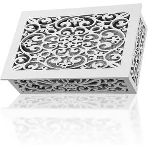 White Wooden Chime Enclosure for Indoor & Outdoor Use, Easy Install Doorbell Cover with Adhesive Tape, Durable Weatherproof Housing, Decorative Sound Box for Home Security adjustable  door  hinge glass door lock interior door door sweep entry door locks