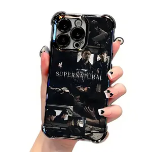 Supernatural SPN Dean And Sam Phone Case for iPhone 17 16 15 14 13 12 11 Pro Max Plus Shockproof TPU Transparent Soft Back Cover Full Protection Personalized Cartoon Design