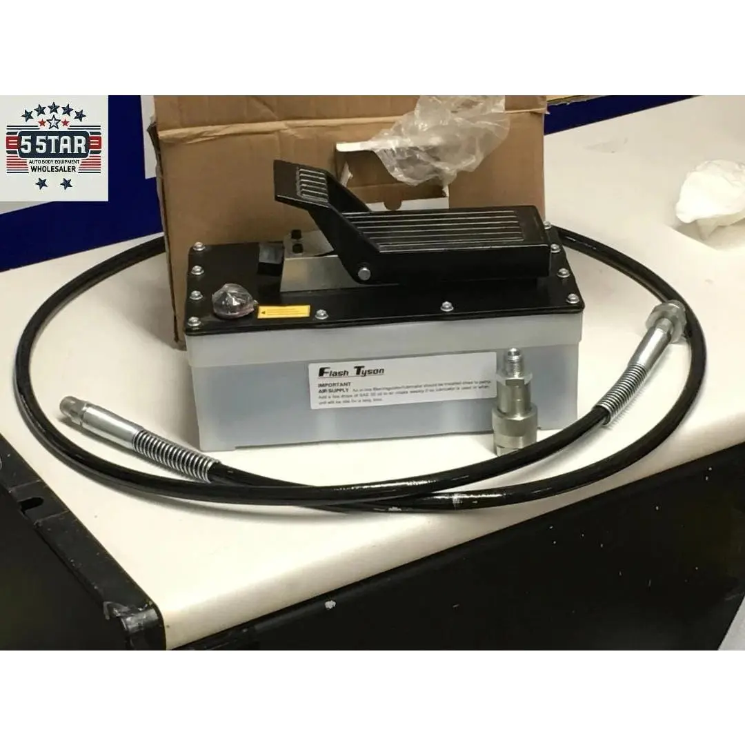Air Hydraulic Foot Pump with 10000 PSI Foot Pedal High Pressure Auto Body shop