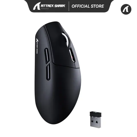ATTACK G3 Tri-mode Multi-Device Mouse for Gaming, 25000 DPI High-Speed PixArt PAW3311 Sensor, Broadcom Esport MCU, HUANO Microswitches, 2.4G Wireless/Bluetooth/Wired, Dual-Layer Mouse Feet, 59g Lightweight, Rechargeable, Software Sync