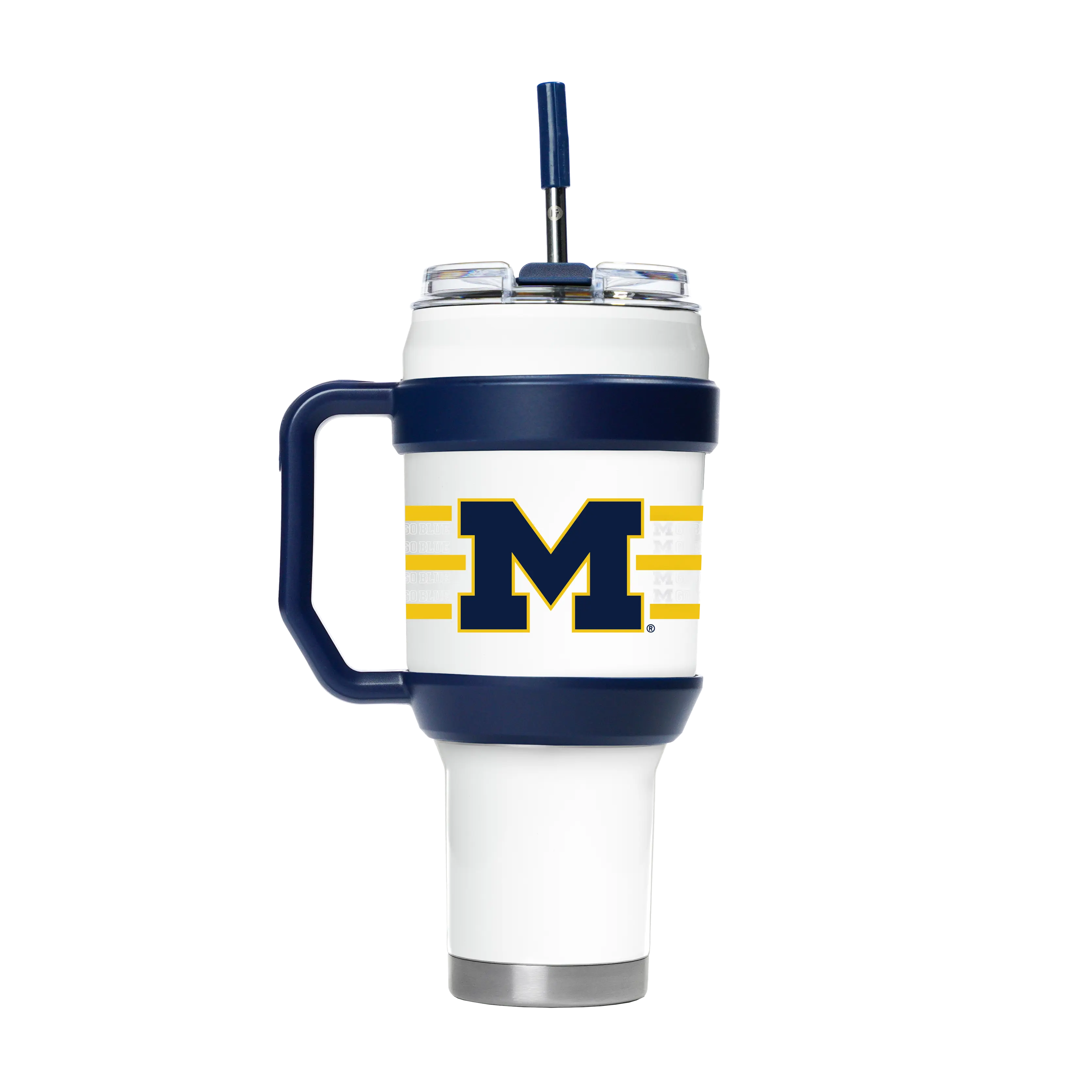 Michigan 40oz Glossy Insulated Leakproof Silicone Vacuum Flask, ProGloss Drinkware for Kitchen Use, Flasks