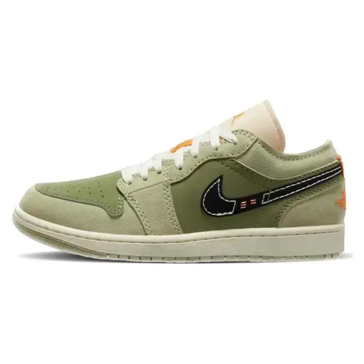 Jordan 1 Low SE Craft Light Olive Retro Basketball Shoes Men's Green FD6819-300