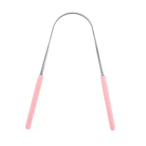 Stainless Steel Tongue Scraper, U-Shaped Tongue Scraper for Fresher Breath, Oral Cleaner to Remove Tongue Coating, Valentine's Day Gift, Oral Care Tool, Tongue Scraping Tool