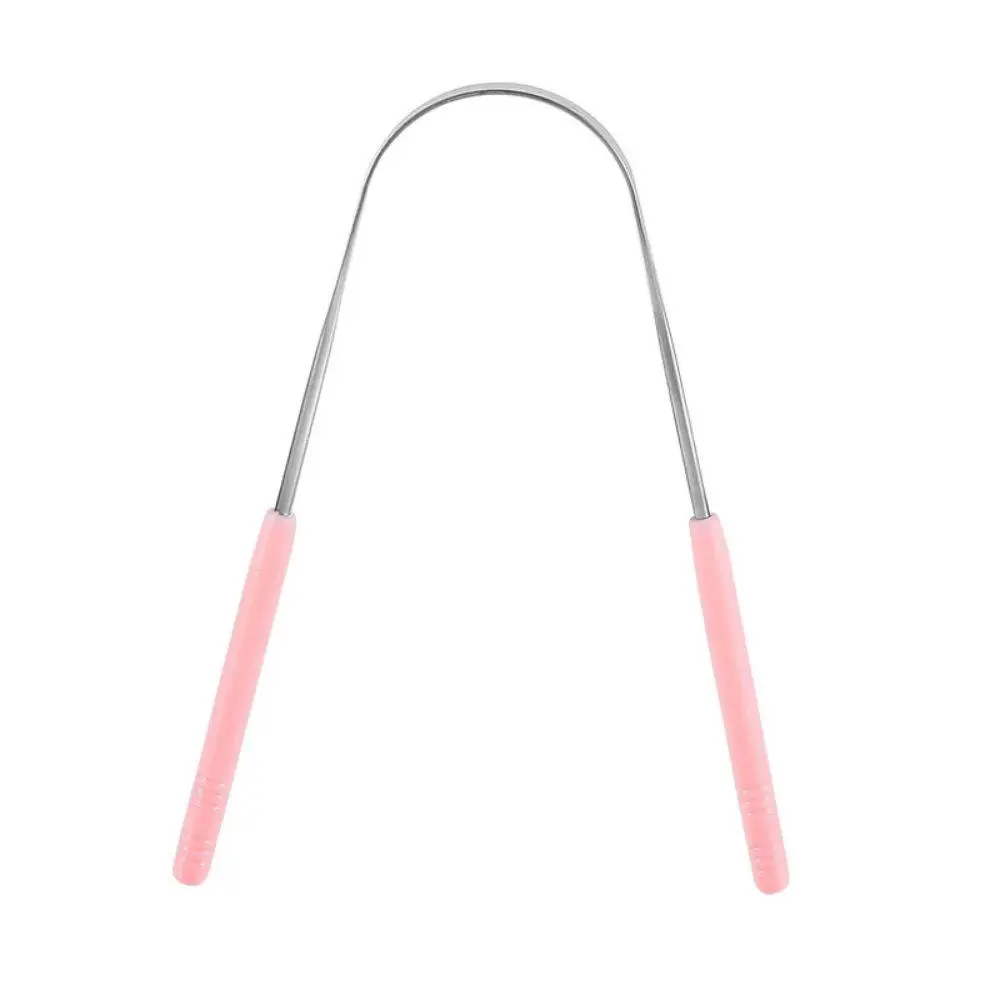 Stainless Steel Tongue Scraper, U Shaped Tongue Scraper Cleaner for Fresher Breath, Tongue Cleaner Removes Tongue Coating, Tongue Scraping Tool
