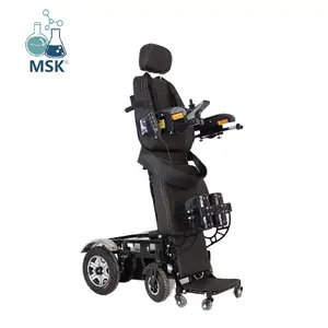 Electric Standing Wheelchair with Automatic Reclining, Electronic Foldable Functionality and Scooter Capabilities for Medical Mobility Needs, Standing Functionality