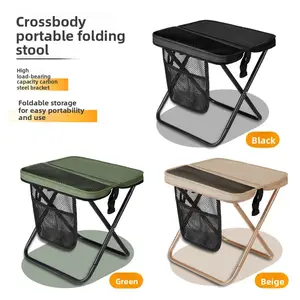 Outdoor Folding Chair Backpack Stool Portable Camping Travel Lightweight Collapsible Seat Hiking Beach Picnic