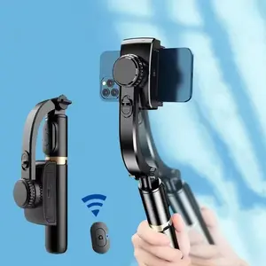 Handheld Gimbal Smartphone Bluetooth Handheld Stabilizer with Tripod Selfie Stick Folding Gimbal for Smartphone Xiaomi iPhone