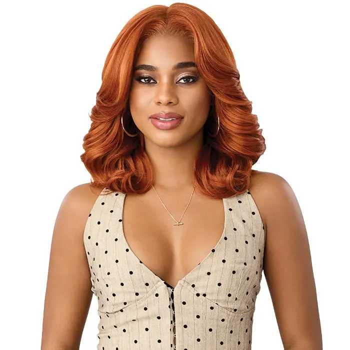Outre Perfect Hairline Nueblend Human Hair Blend Glueless Flex-Lace 13x6 Lace Frontal Wig - HHB-BODY WAVE 14"