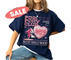 Pink Pony Club Comfort Colors Shirt, Pink Pony Girl Tee, Midwest Princess Tour Shirt, Wlw Shirt, Sapphic Lesbian Shirts Comfy Cotton