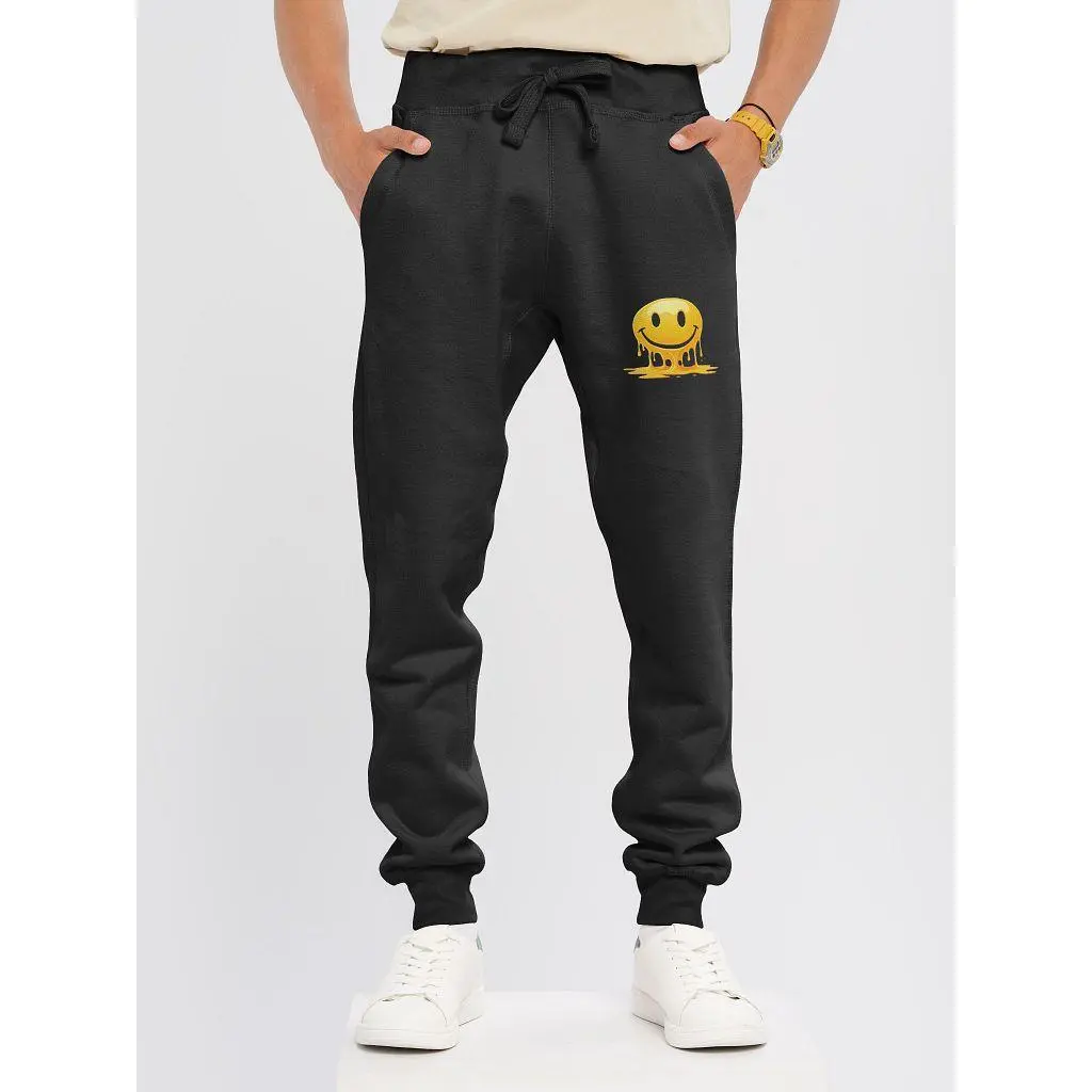Melting Smiley Face Fleece Joggers
