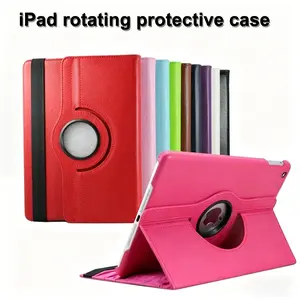 Rotating Stand Litchi Texture iPad Case, Shockproof Leather Cover for iPad 10.2 2020-2022 iPad Pro 11 Air 4