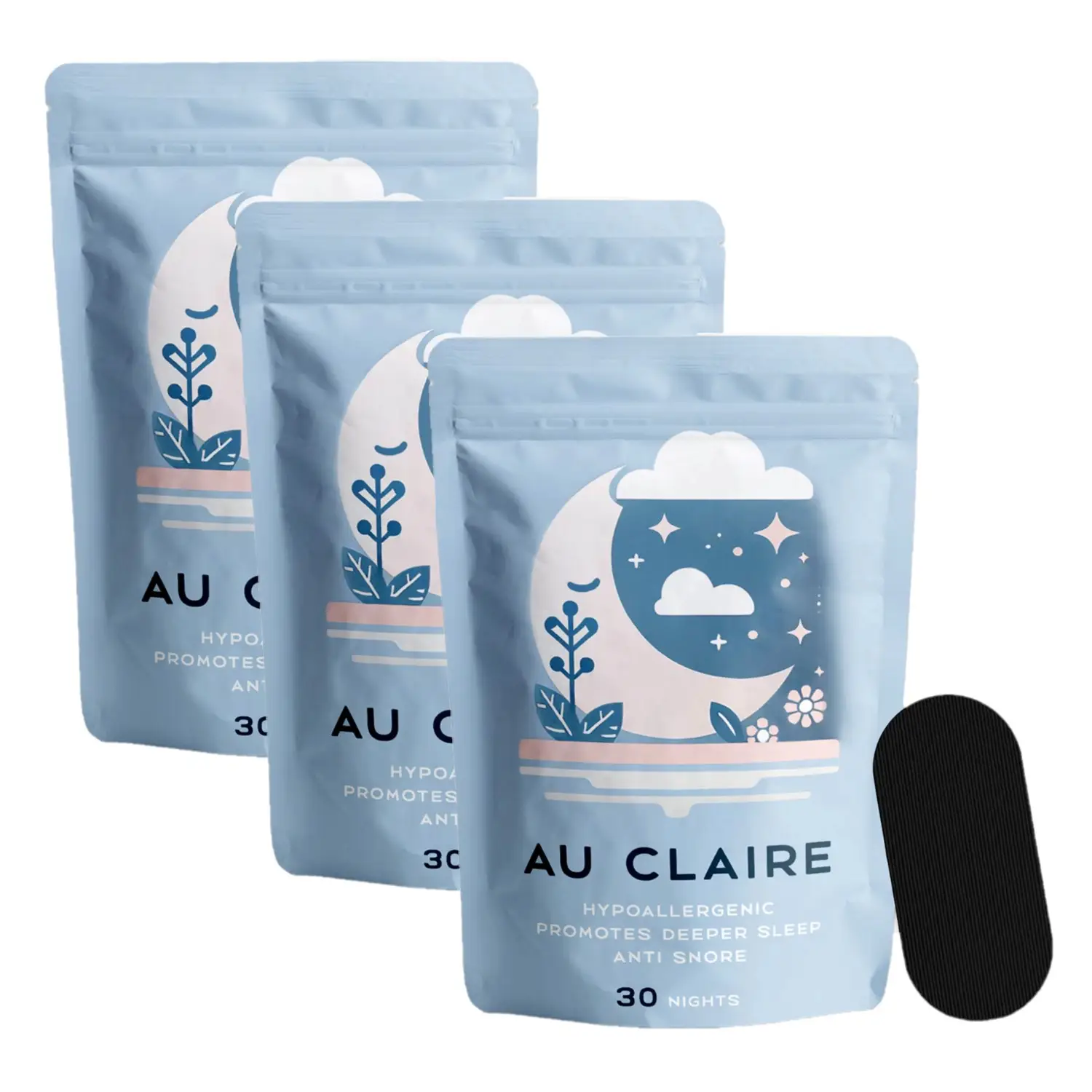Au Claire Mouth Tape for Sleeping - 3 month supply Comfort Pack