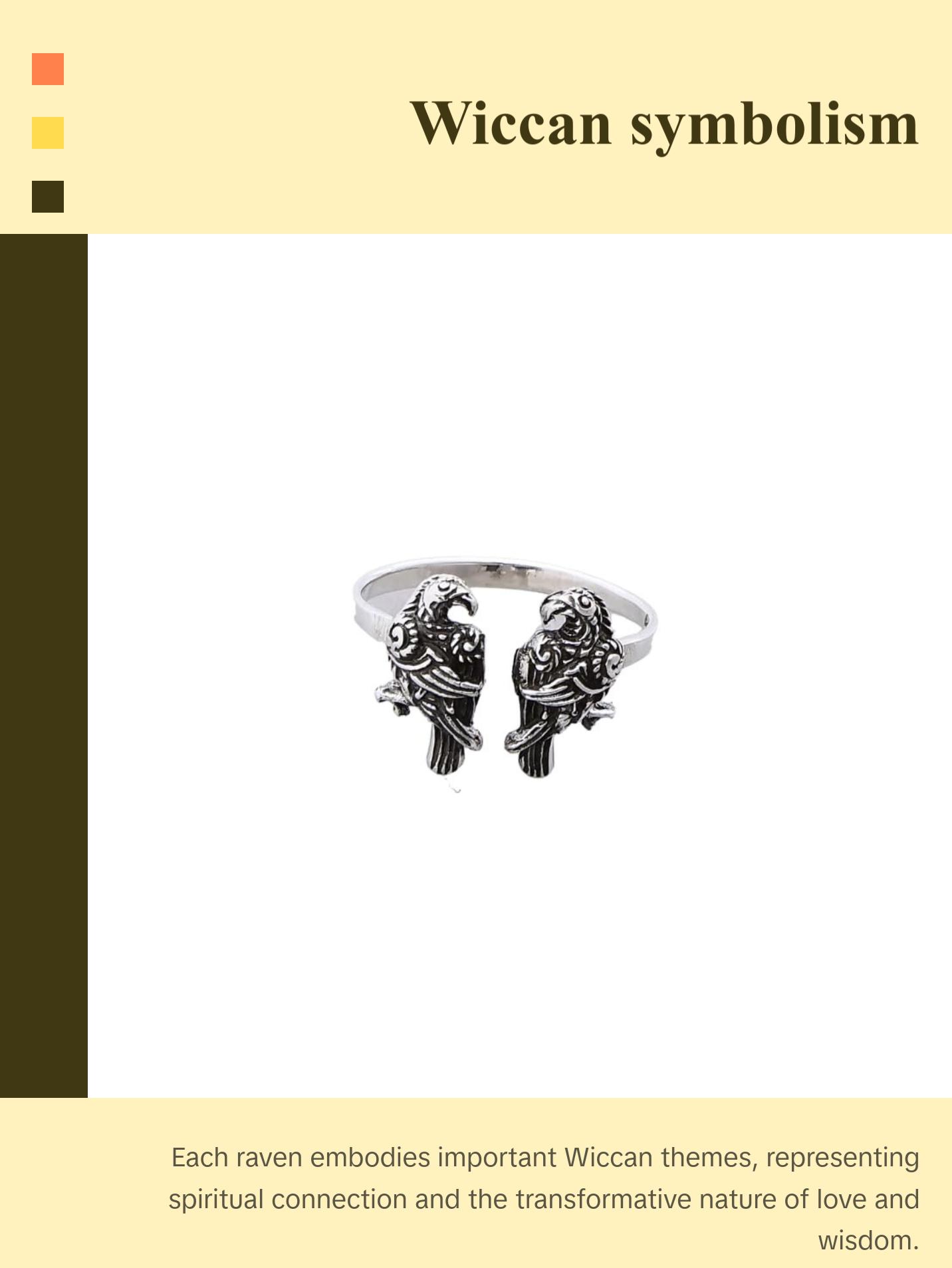 925 Sterling Silver Adjustable Raven Ring – Celtic Patterns & Wiccan Symbolism