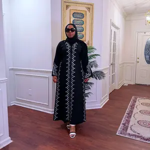 Clover embroidery Abaya