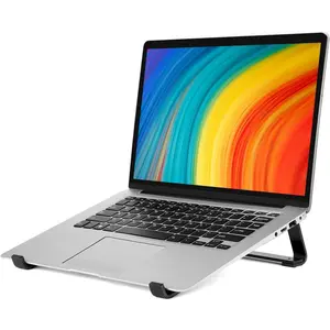 Laptop Stand for Desk - Aluminum Ergonomic Computer Stand,Laptop Riser, Cooling Laptop Holder, Compatible with MacBook Air Pro/Dell/HP/Lenovo/Alienware and 13-17 inches Laptops, Blue-Black