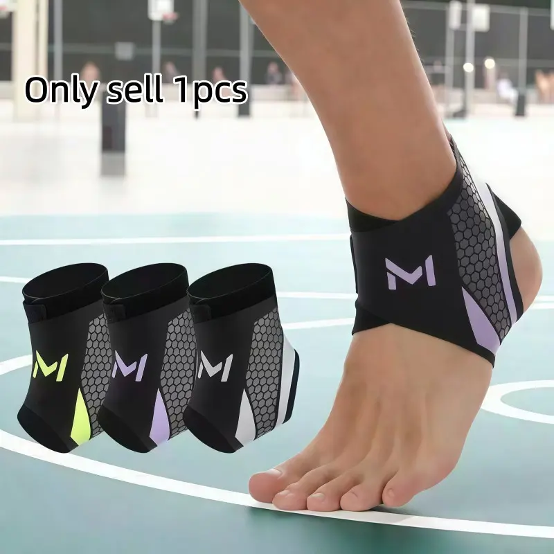 Unisex Ankle Protector, Ankle Wrap, Ankle Sleeve, Sprain Prevention, Breathable Polyester Material, Ideal for Basketball, Soccer, Hiking, Running, Dance, Wearable with Shoes