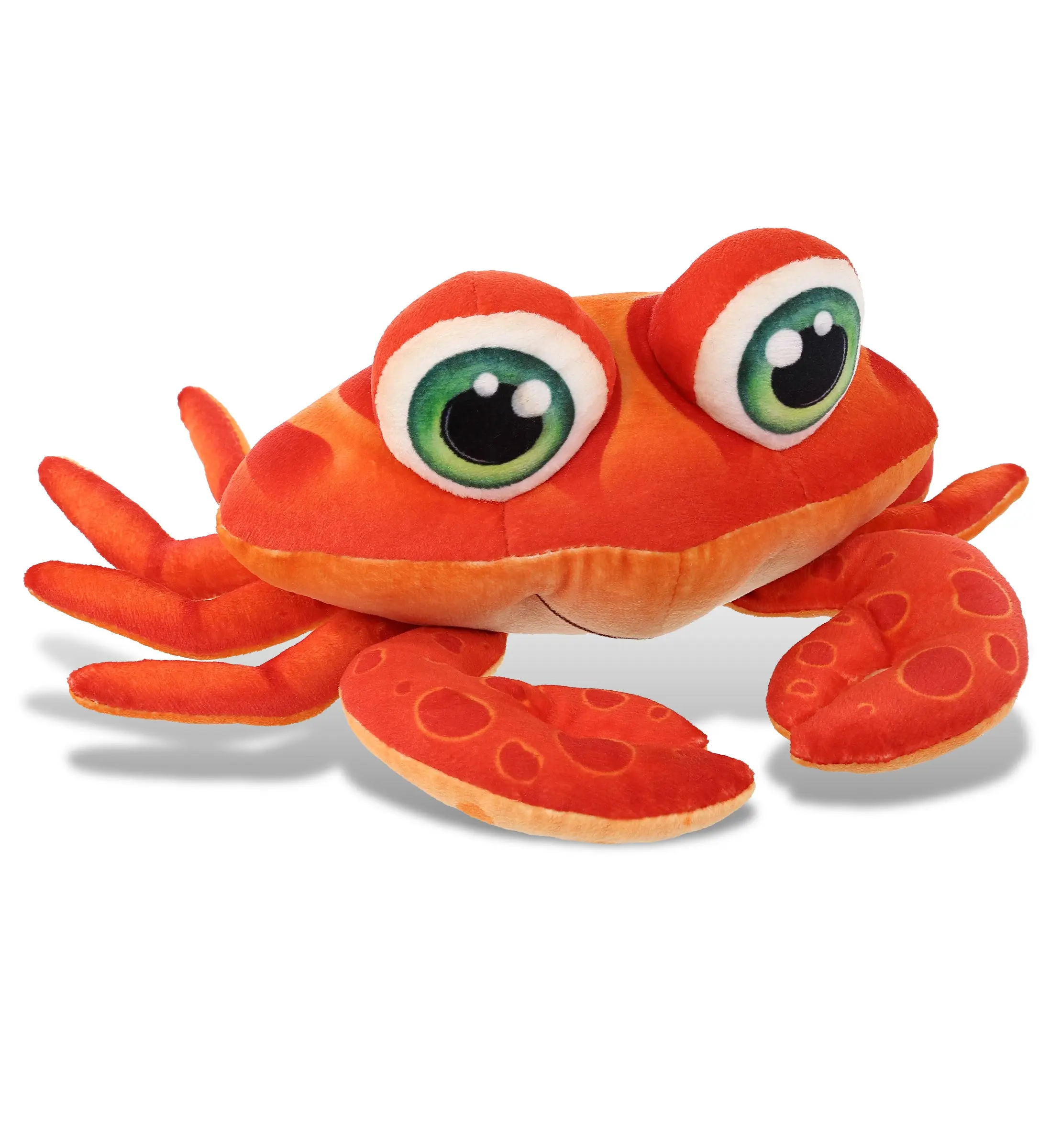 Dollibu Red Crab Plush Stuffed Toy, 1 Dollibu Plush Buddies Unit, 100% Polyester, 10l×9w×4.5h Inches, Valentine's Day Gift for Kids, 1 Dollibu Plush Buddies Plush Red Crab