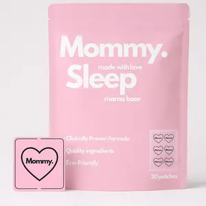 Mama Bear Mommy Sleep Patches 30 Extra Strength for Adults with Melatonin & Valerian Root Clinically Proven Formula Eco Friendly Lavender Scented