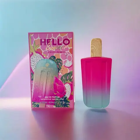 Hello Summer Fruit Punch Eau de Parfum for Women, 3.4oz (100ml) | Tropical Fruity Fragrance Spray | Refreshing Summer Scent with Sweet Berry & Exotic Citrus Notes | EDP Perfume for Her, Travel & Daily Wear