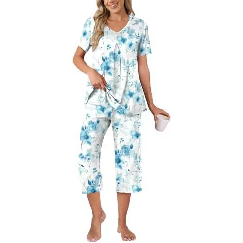 Pleated Light Blue Fl