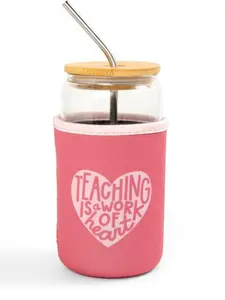 Teaching Is A Work Of Heart Coffee Sleeve