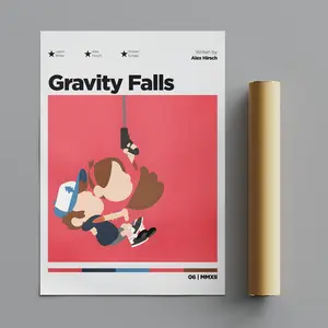 (Poster) Gravity Falls Poster, Minimalist Poster, Anime Poster, Wall Art, Wall Decor,Matte Vertical Posters, Movie Poster - 1805923819