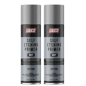 Lauco Gray Self Etching Primer Aerosol Spray Can (13oz) - Automotive & Industrial Prime Coat Solution with Coatings, Rust Protection, Adhesive Bonding, Surface Treatment for Metals
