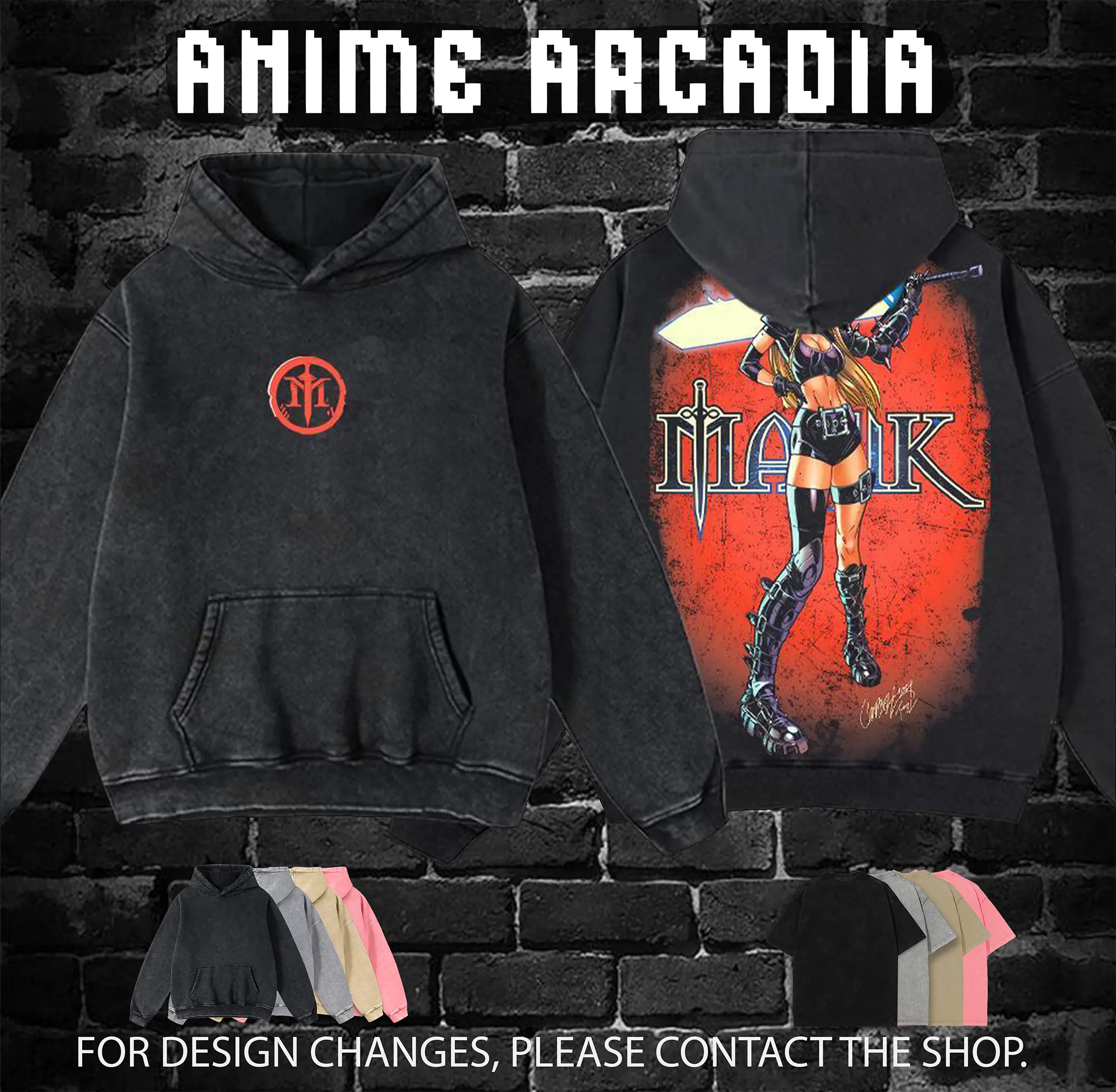 Anime Arcadia Magik Soulsword Illyana Rasputin Comics Men's Hoodie - 100% Premium Cotton, Oversized Fit, Pre-Washed, Classic Menswear Apparel Top