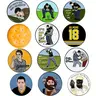 12 counts Funny Happy Gilmore Golf Ball Marker Sets, 10 Different Patterns Styles, Golf Accessories Golf Supply Golf Gift Accessory Golf Gifts for Men Golfers Dad Boyfriend Husband Birthday Retirement Fathers Day
