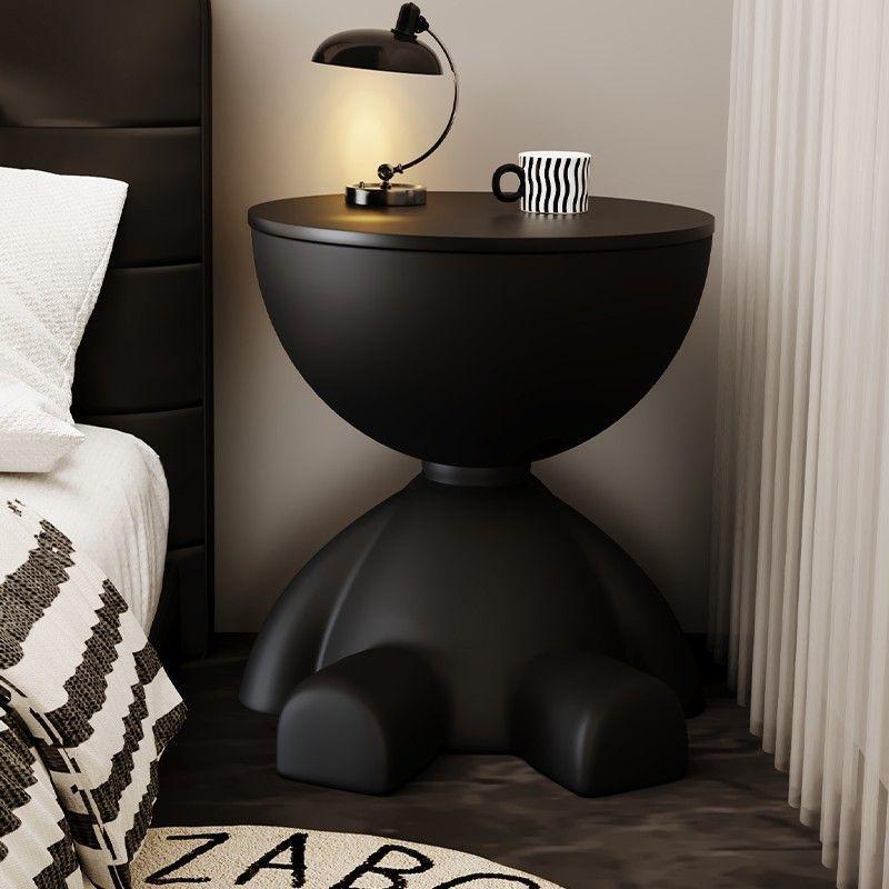 Circle Side Table, Bedroom Night Stand, Living Room End Tables, Small Space Furniture, Creative Couch Table, Bedside Nightstand for Small Spaces Modern Sofa Table for Living Room and Bedroom