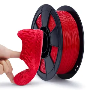 Tpu High-Speed Filament 1.75mm Flexible Spool, 95a Soft 3D Printer Material, Fits Most Fdm Printers, 250g Reel