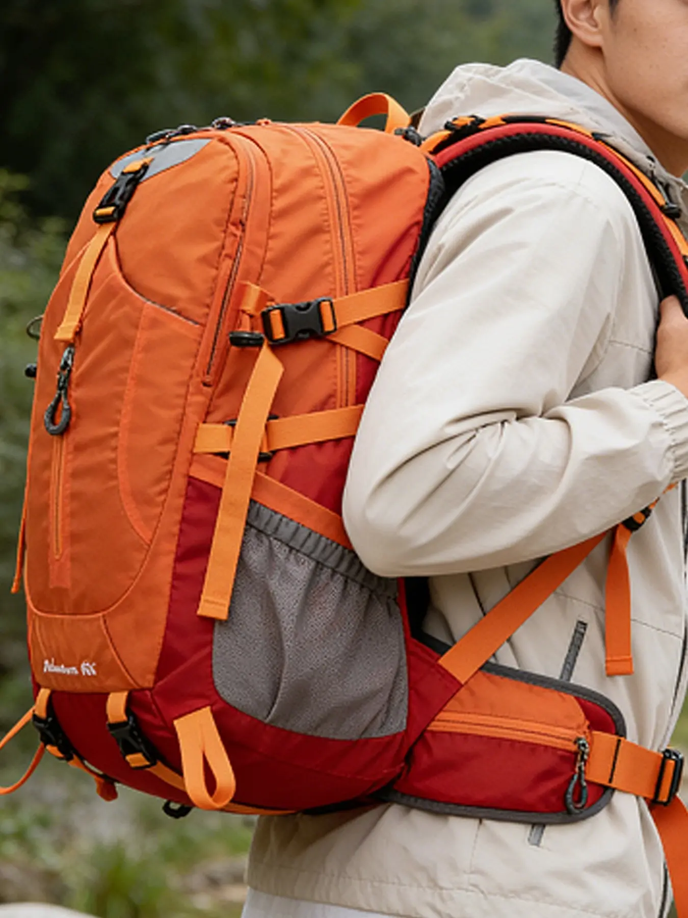 Lightweight Outdoor Hiking Backpack Unisex Large Capacity Travel Sports Bag, Versatile Dual Shoulder Pack for Men Women