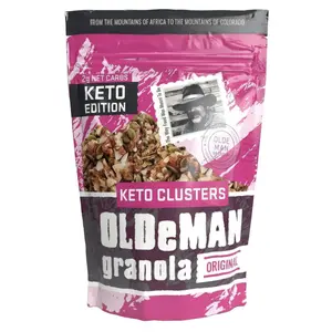 Olde Man Granola Gluten Free Keto Granola - Non-GMO Healthy Keto Granola Cereal - Low Carb Granola Keto Friendly - Ketogenic Granola Handmade in Colorado (Original, 8oz Pack)