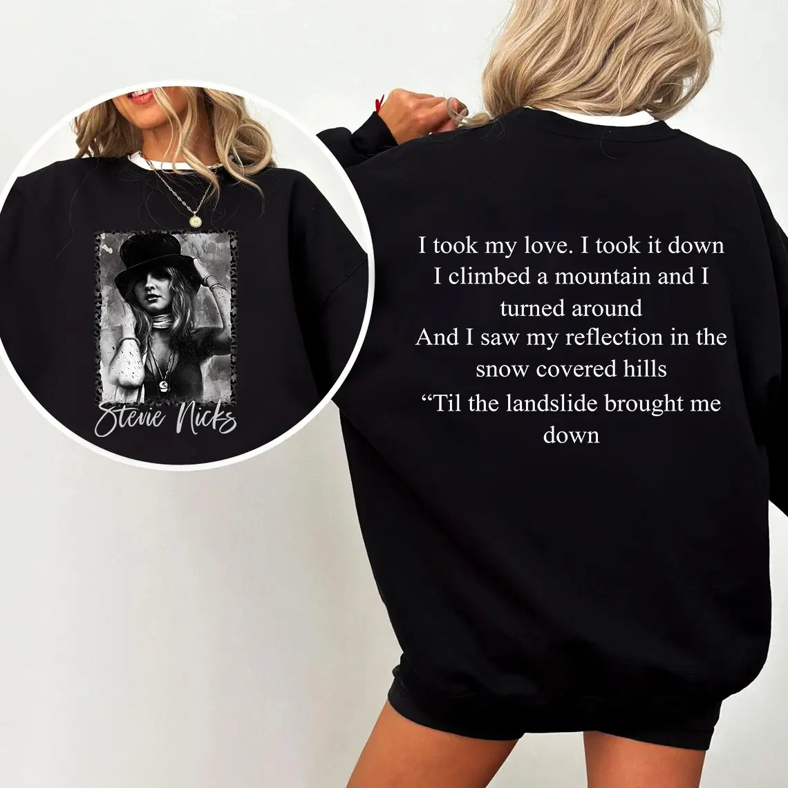 Stevie Nicks - I Took My Love" T-Shirt, Sweatshirt & Hoodie - Classic Rock Fan Apparel, Perfect Gift for Music Lovers and Boho Style Fans