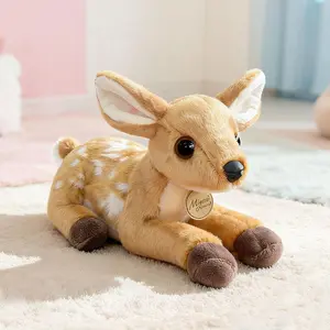 25cm Kawaii Giraffe Plush Toy - Stuffed Soft Giraffe Doll for Kids Lovely Deer Room Decor Birthday Gift