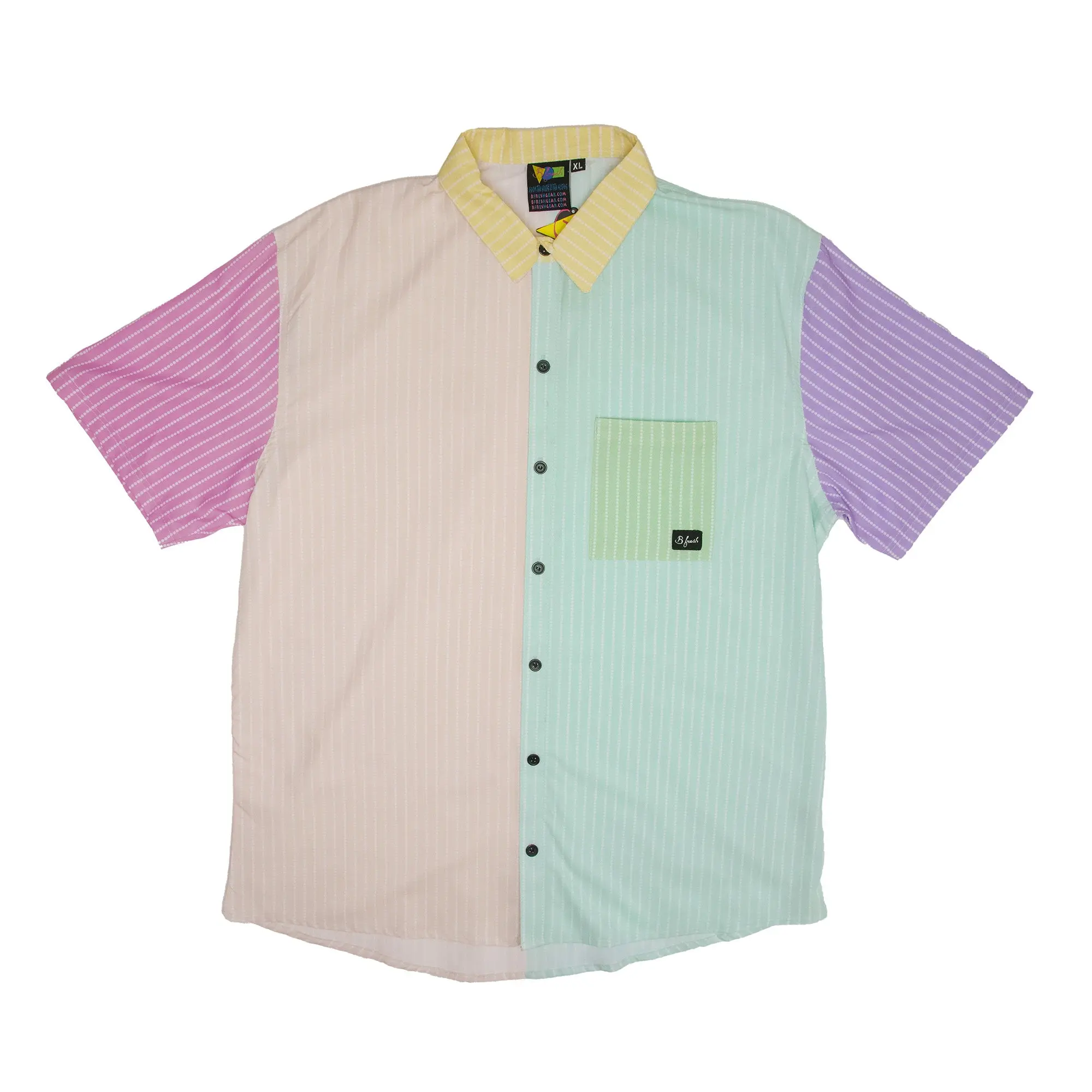 Pastel Pinstripe Stretch Shirt