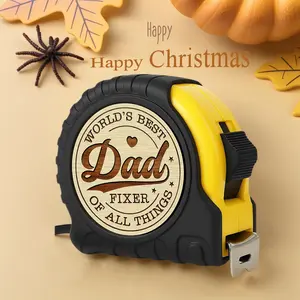 Engraved Tape Measure for Dad, Durable Steel Tape Measure with Toggle Lock, Touching Gift for Birthday, Portable Tape Measure